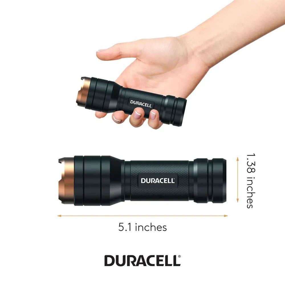 Lampe de poche en aluminium Duracell®, 250 lumens (prix par paquet de 10)