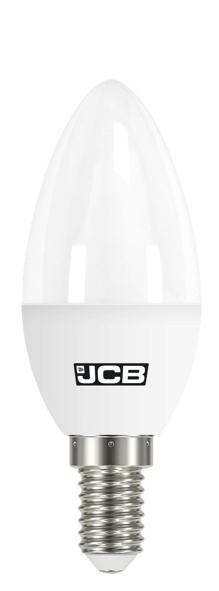 JCB LED Candle E14(SES) 470lm 6W 3,000K (Warm White), 4 Pack