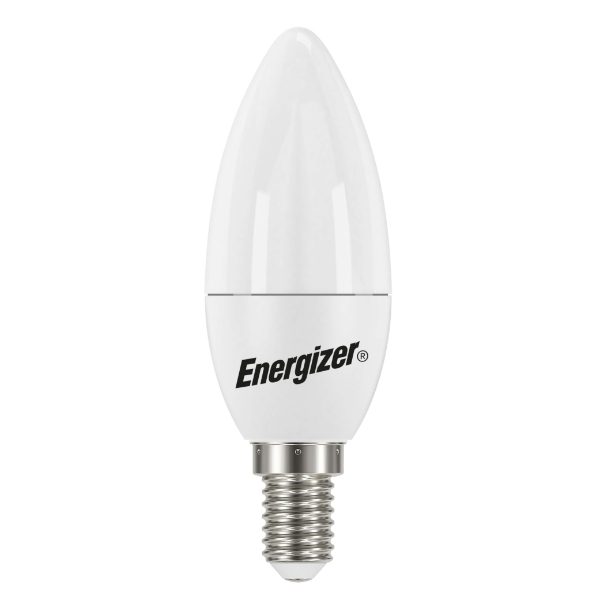 Energizer LED Candle E14 (SES) 470 Lumens 4.2W 6,500K (Daylight), Box of 1