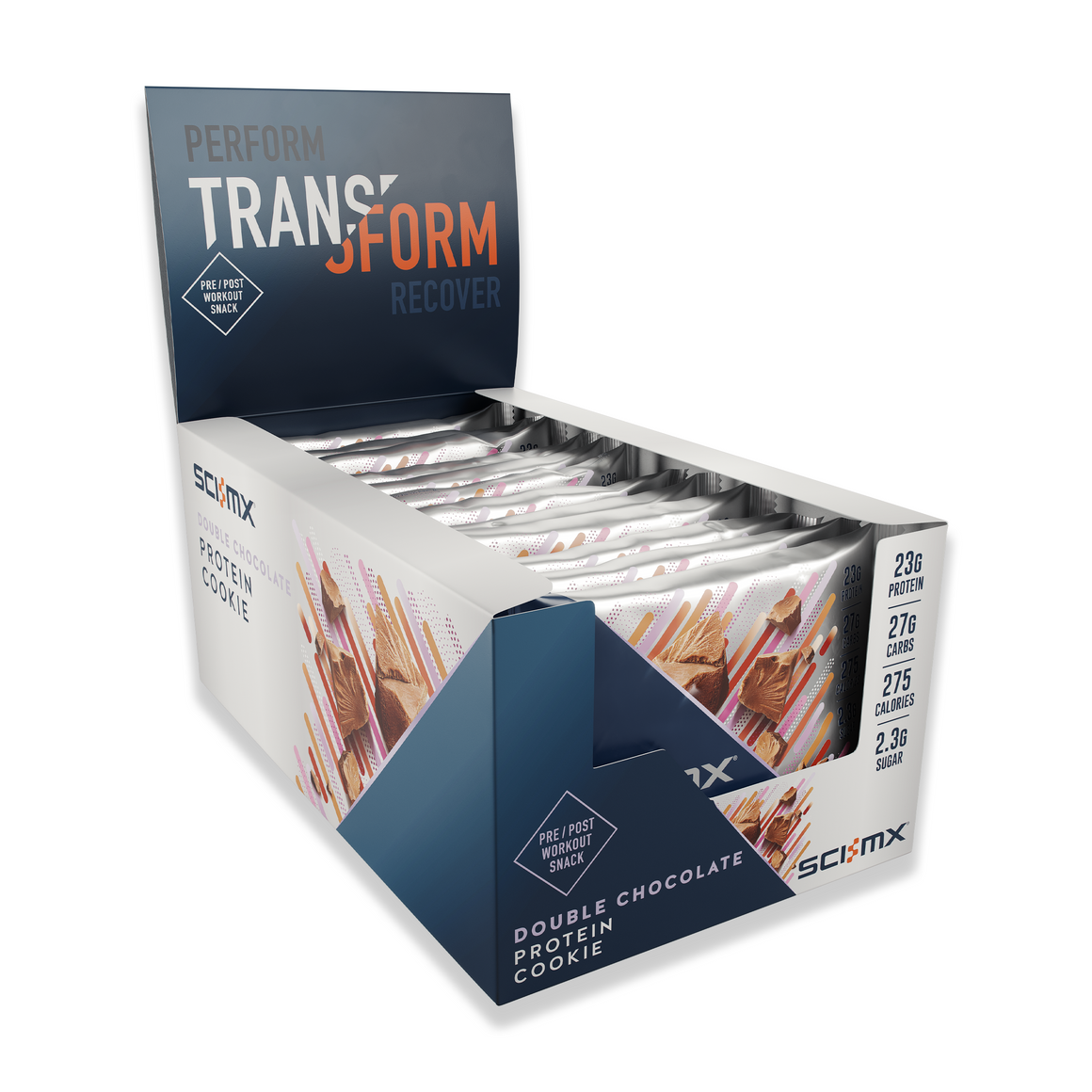SCI-MX Protein Double Chocolate Cookie 75g - Price per box of 12