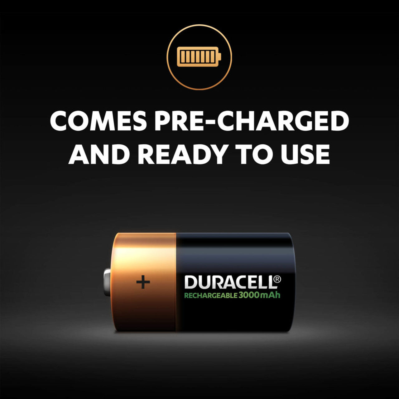 Duracell C Size 3000mAh Recharge, Pack of 2