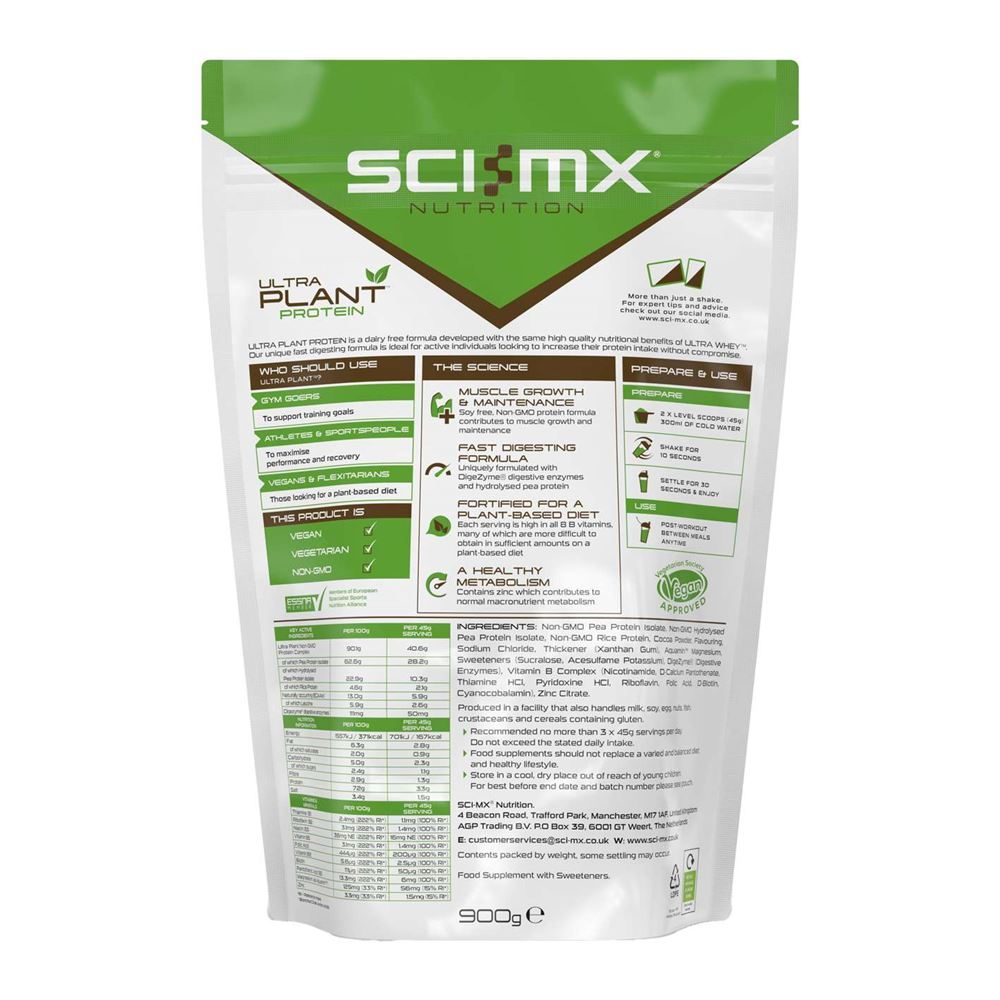 P3067 SCI-MX Ultra Plant Protein Chocolate Hazelnut 900g