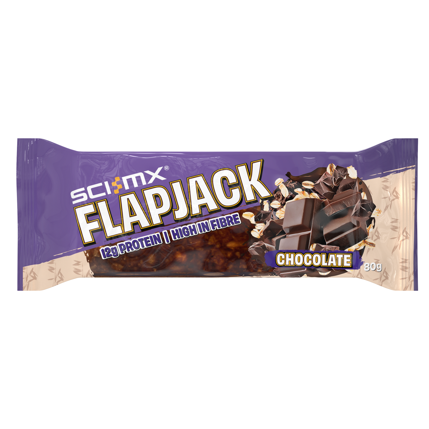 Sci-Mx Choc Chip Flapjack 80g - Price per box of 12