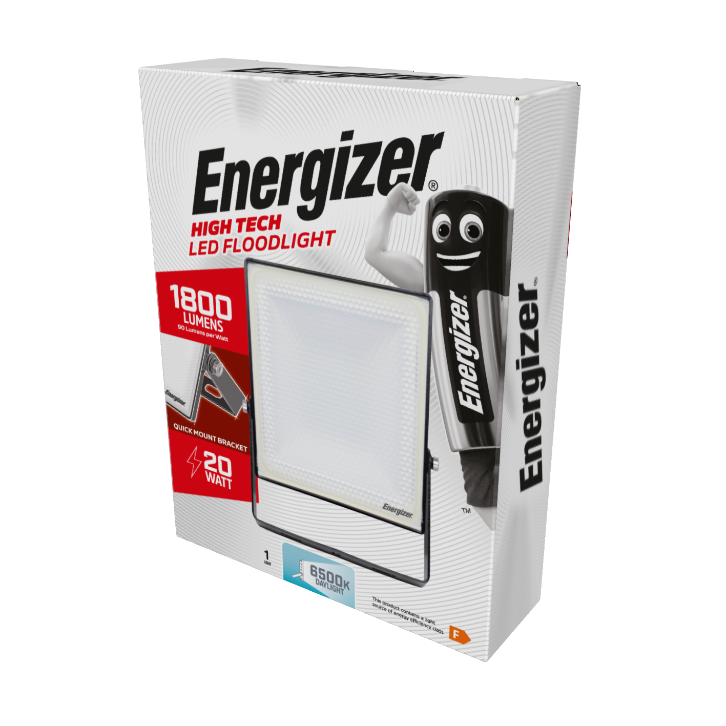 Energizer LED Floodlight - 20W - 1,800 Lumen - 6,000K (Daylight)