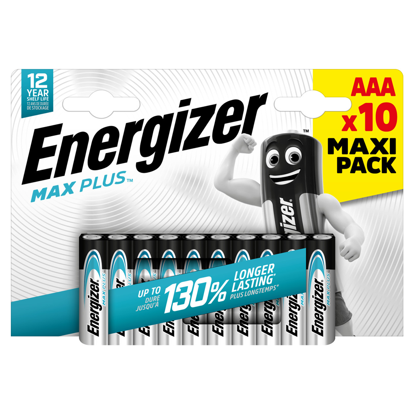 Energizer AAA Max Plus Alkaline, Pack of 10