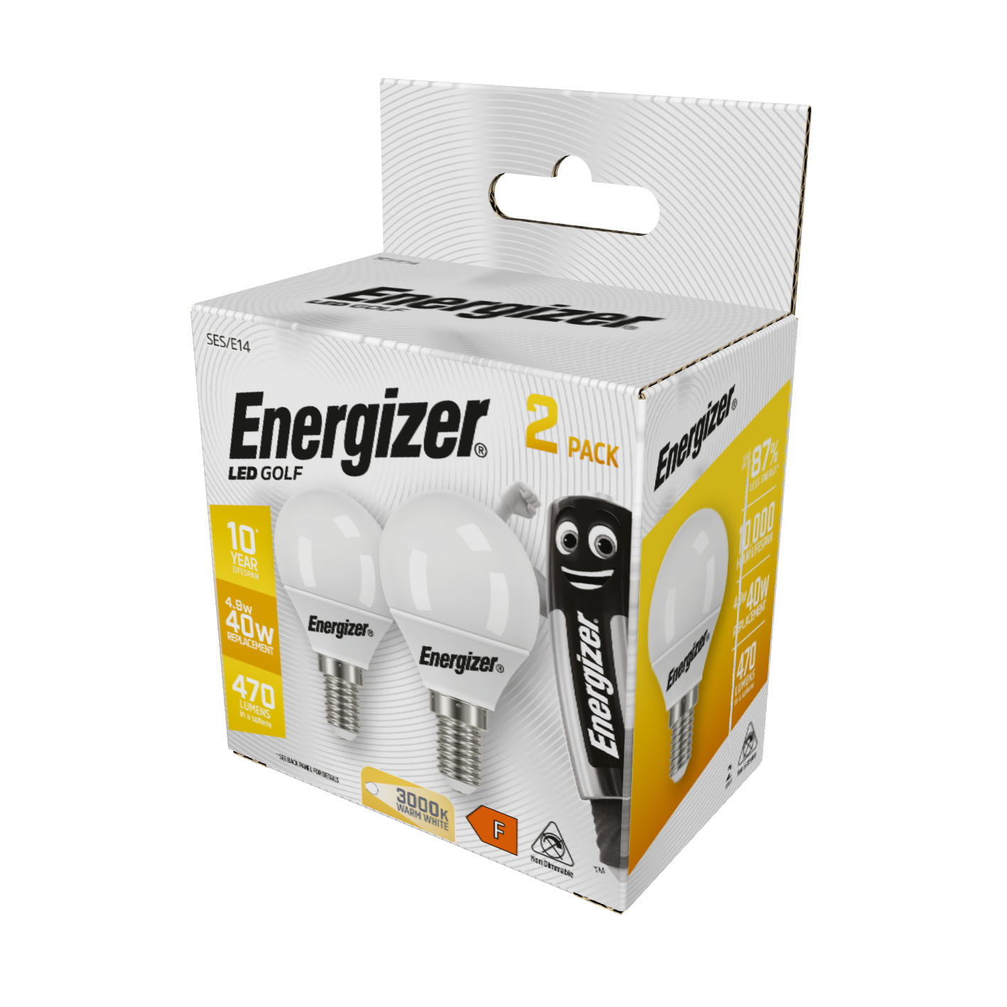 Energizer LED Golf E14 (SES) 470 lm 4,9 W 3.000 K (Warmweiß), 2er-Box