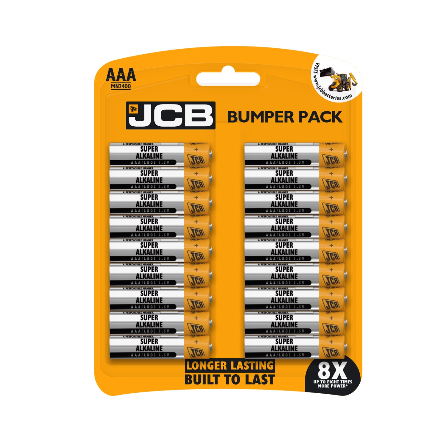 JCB LR03/AAA Alkaline 18 Pack