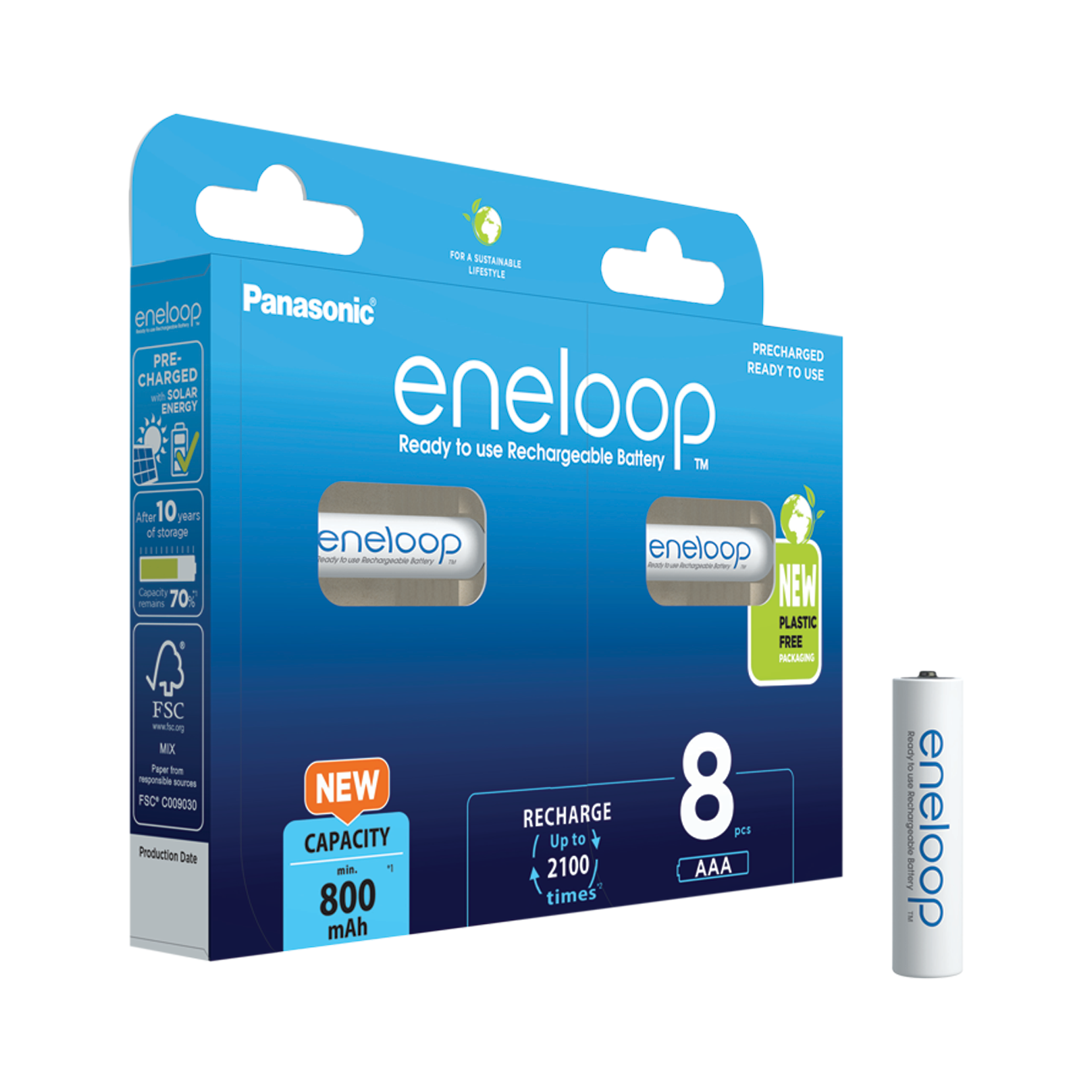 Eneloop AAA 900 mAh – 8 Stück