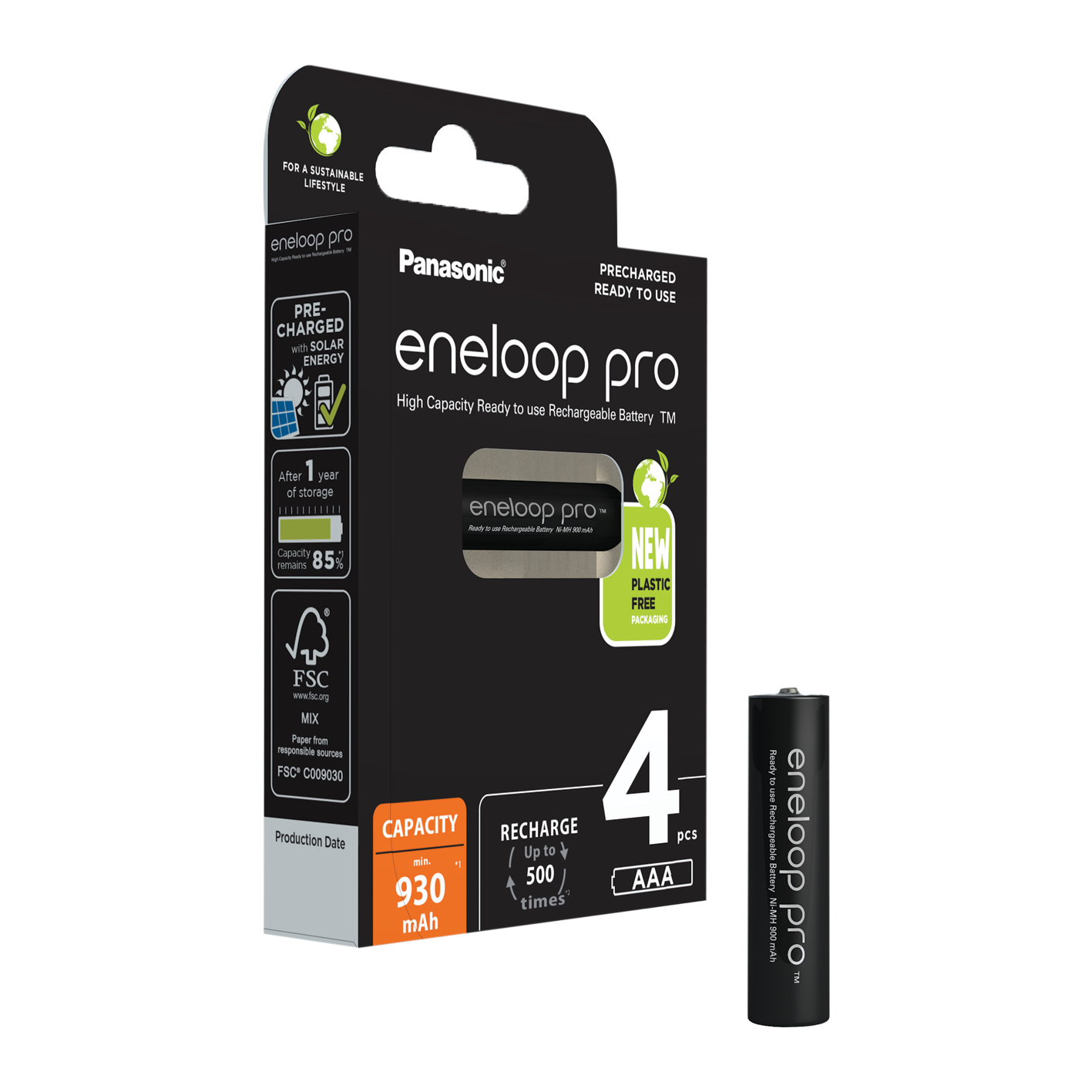Eneloop Pro AAA 930mAh - Pack of 4