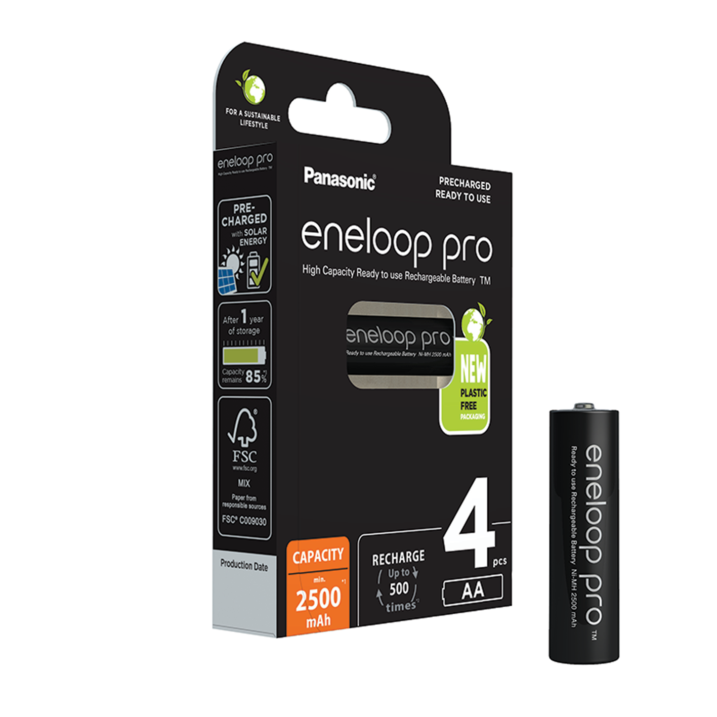 Eneloop Pro AA 2500 mAh – 4er-Pack