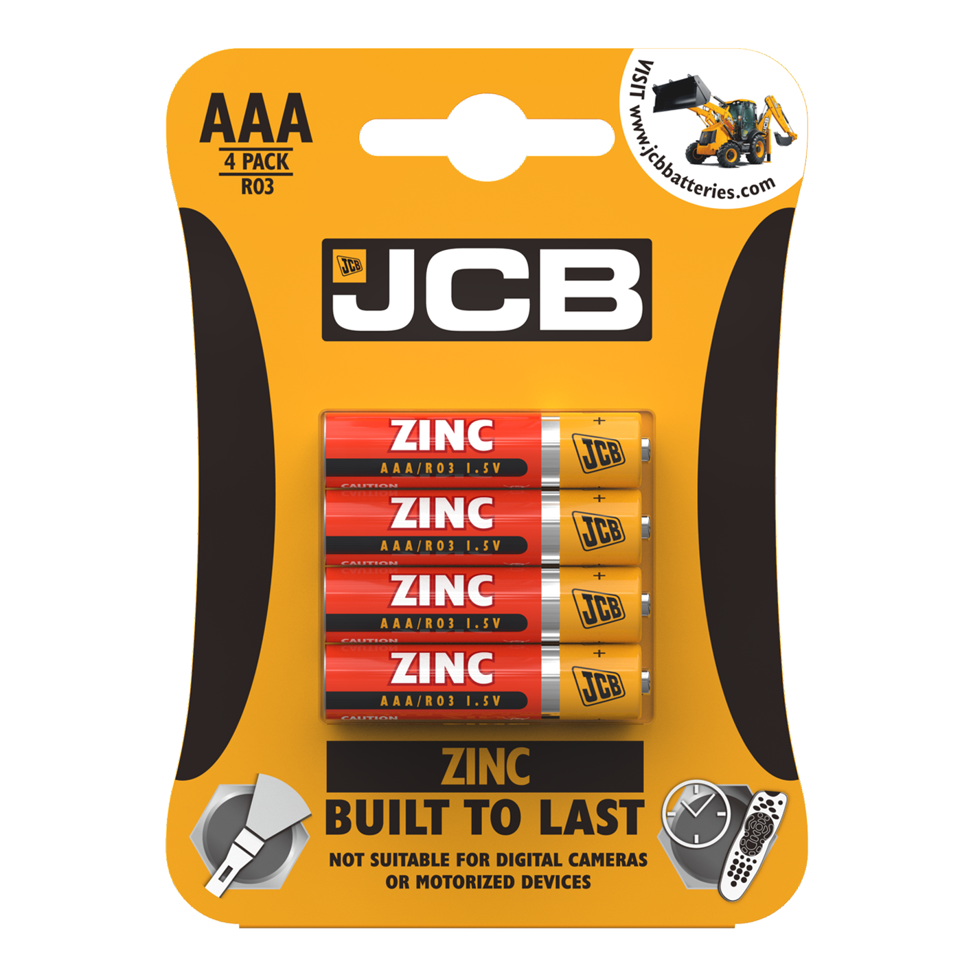 JCB Zinc Batteries