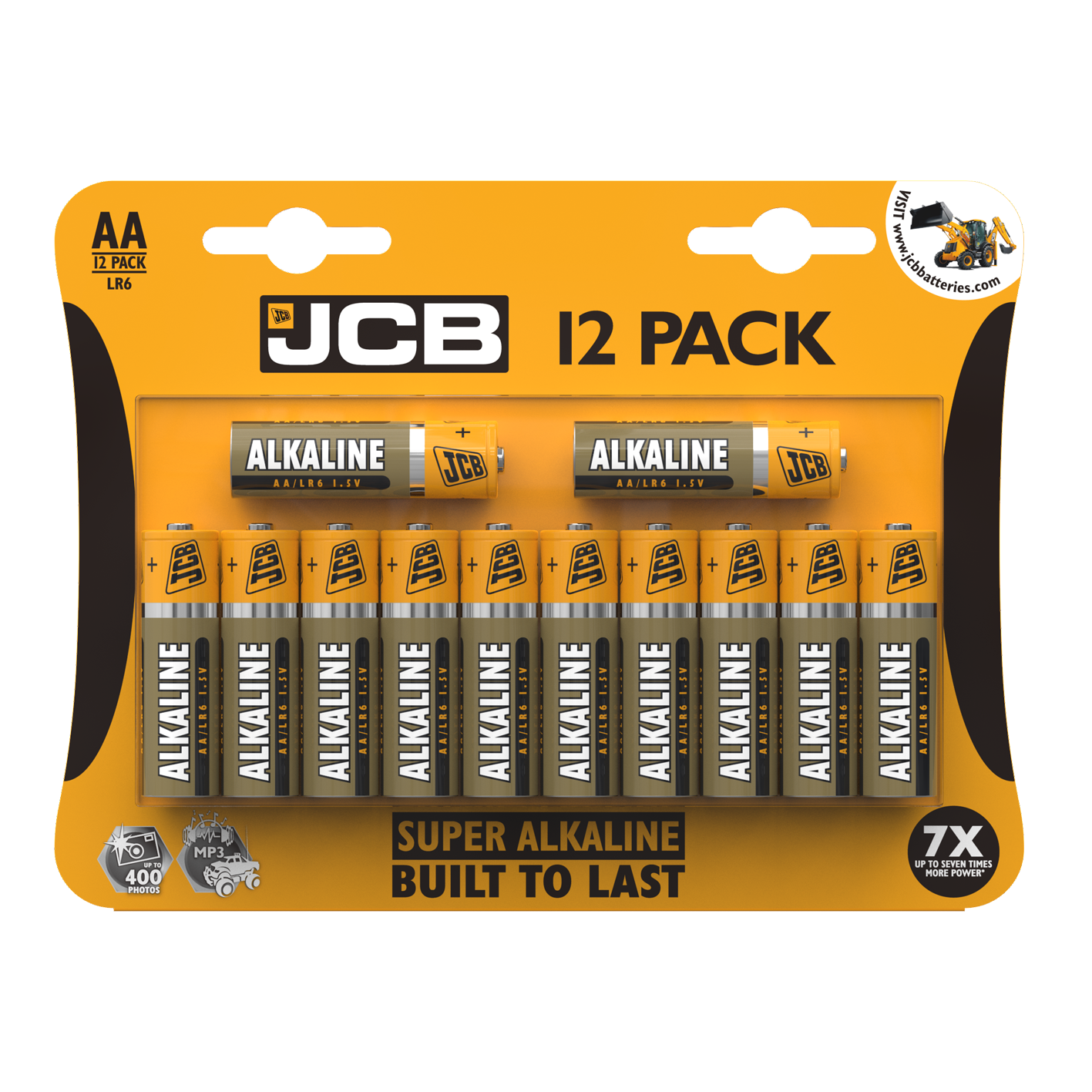 JCB AA Super Alkaline, Pack of 12