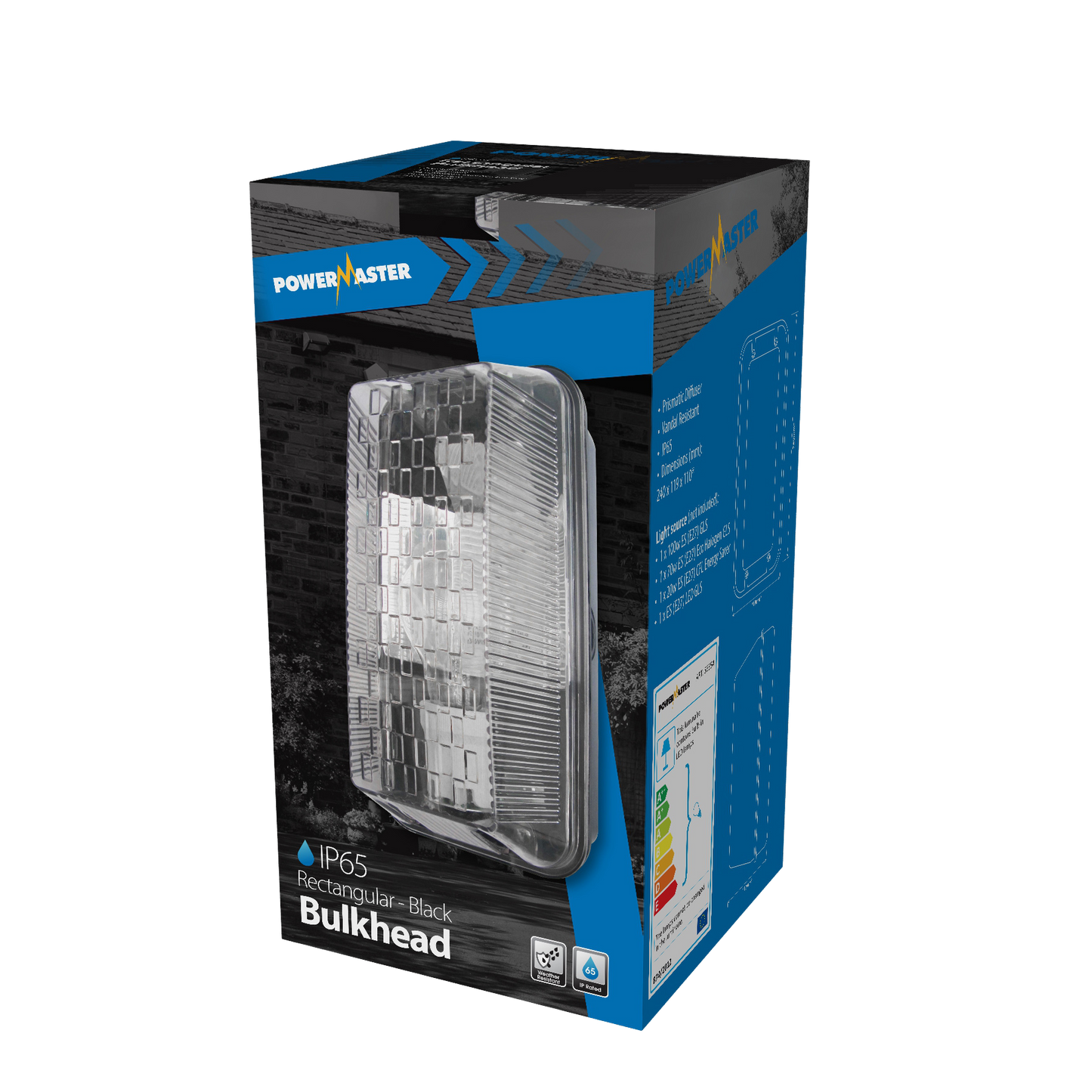 PowerMaster Outdoor 100 W rechteckige Poly-Schottwand