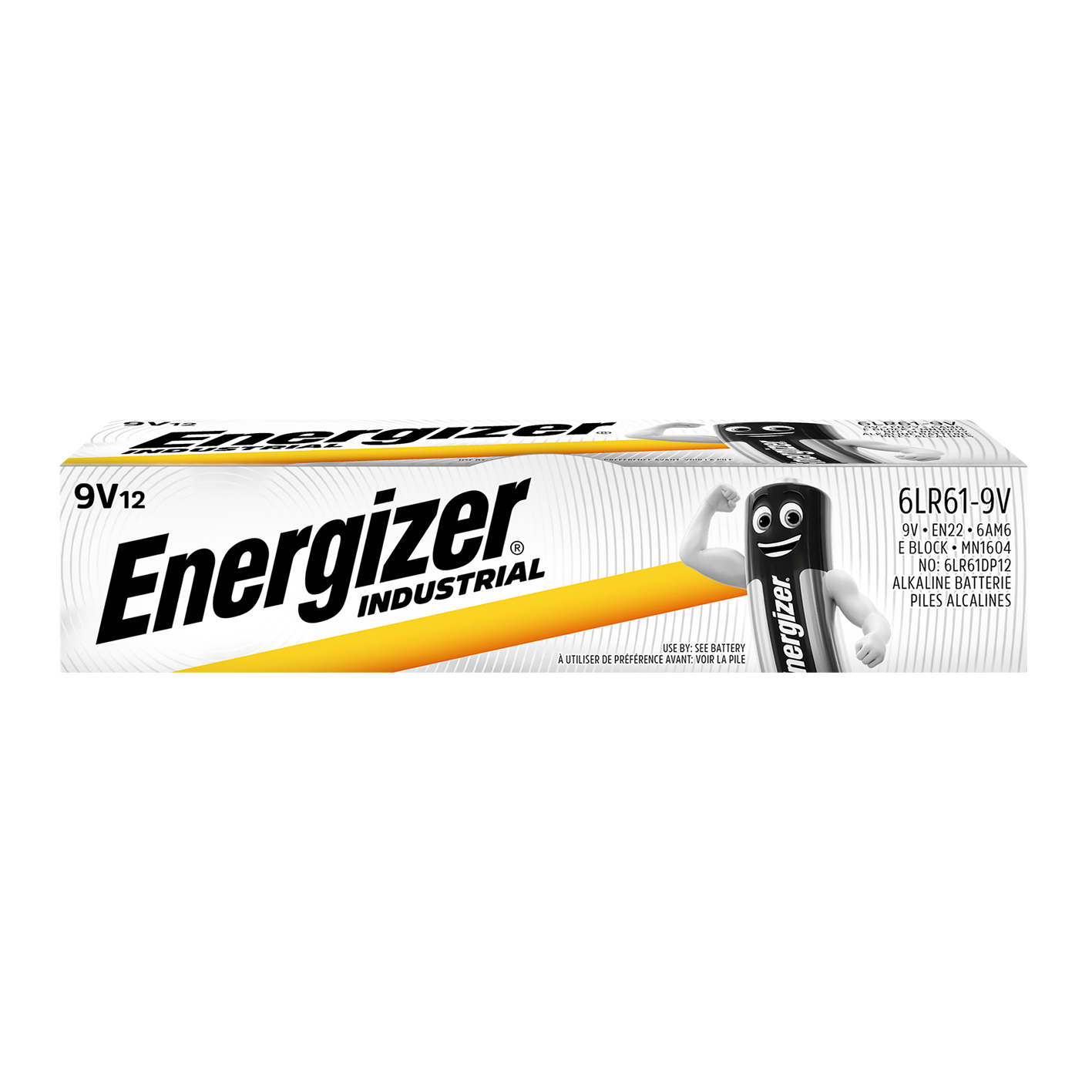 Energizer 9V Industrial, Pack of 12