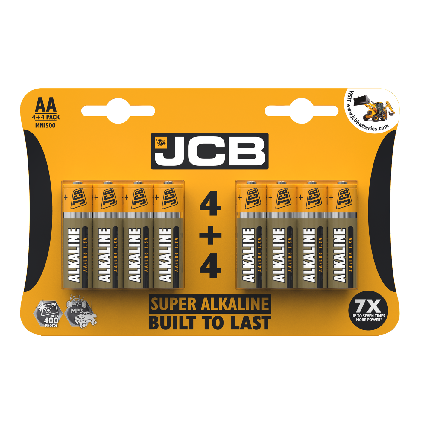 JCB AA Super Alkaline, Pack of 4+4