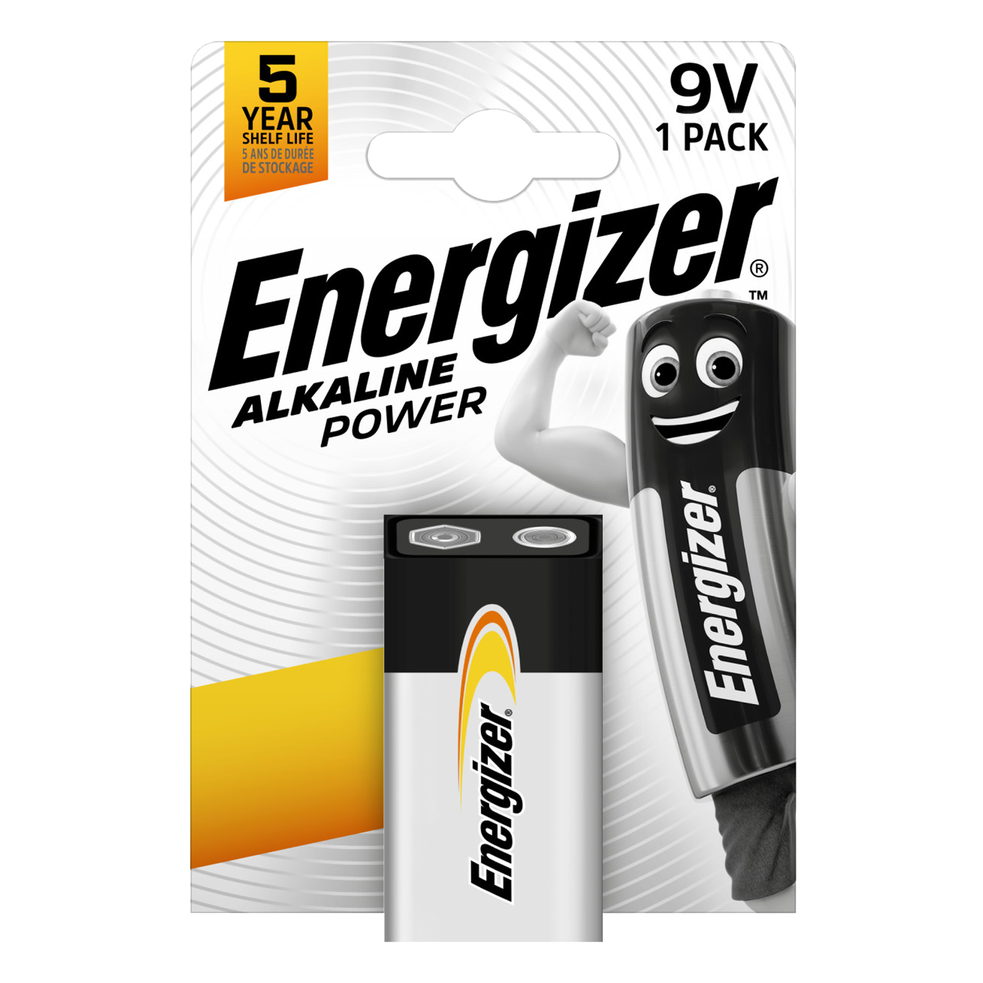 Energizer 9V Alkaline Power, Pack of 1