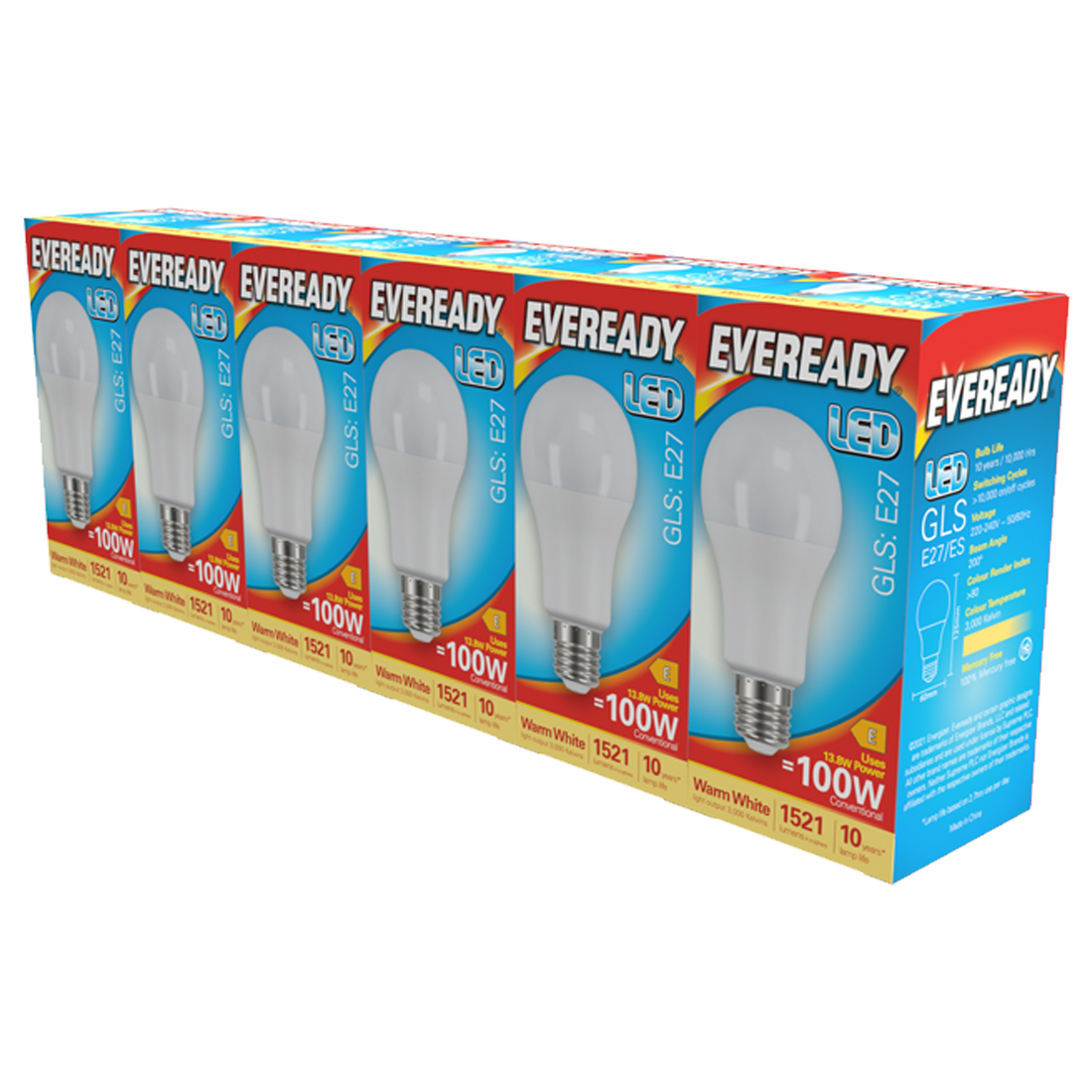 New In - EVEREADY LED 5+1 multipack - Limited Edition
