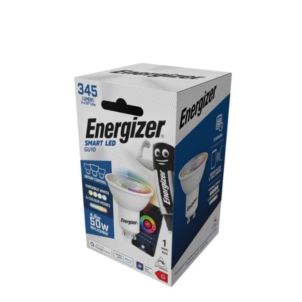 Energizer Smart GU10 (5.2W) Colour Changing - 420 Lumens