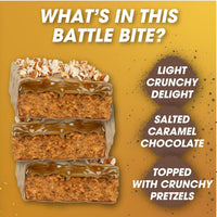 P3073 Battle Bites Caramel Pretzel 62g - Price per box of 12