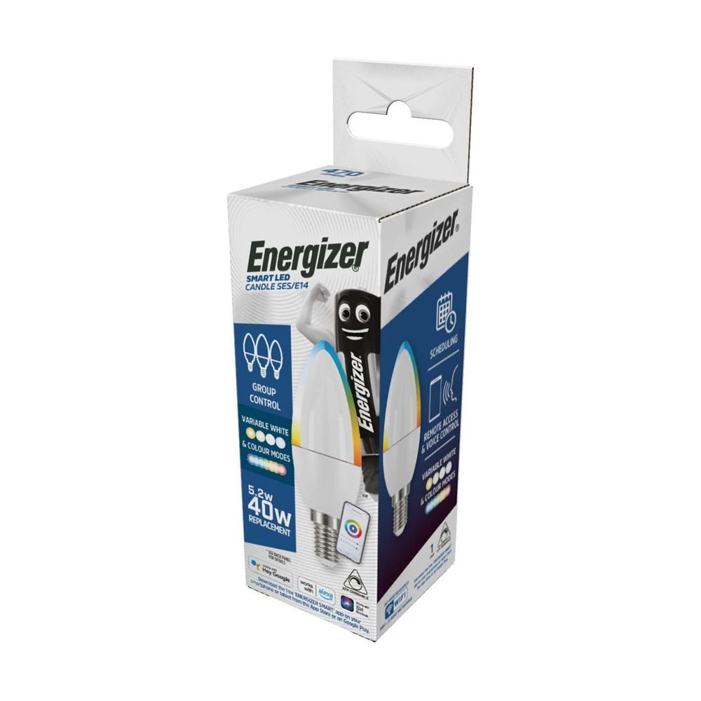 Vela Energizer Smart E14 (SES) 4,8W RGB CCT Caja Reino Unido