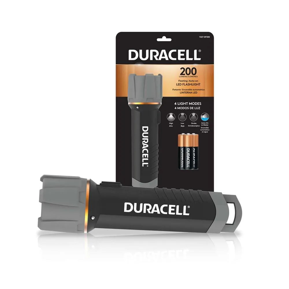 Schwimmende Duracell®-Taschenlampe, 200 Lumen