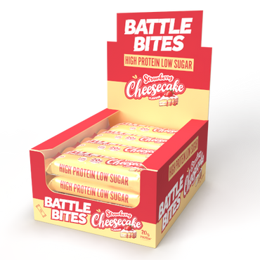 P3304 Battle Bites - Strawberry Cheescake 62g - Price per box of 12