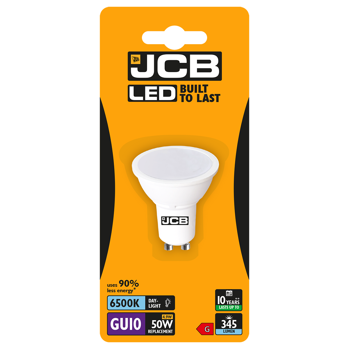 JCB LED GU10 345lm 4,9W 6.500K (Luz Día), Blister de 1
