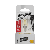 Energizer Filamento LED Pygmy E14 (SES) 240lm 2W 2.700K (Blanco Cálido), Caja de 1