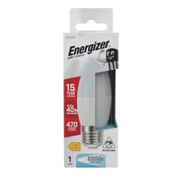 Energizer LED Candle E27 (ES) 470lm 4.2W 6,500K (Daylight), Box of 1