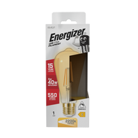 Energizer LED Filament Gold ST64 E27 (ES) 550 Lumens 5W 2,200K (Warm White) Dimmable, Box of 1
