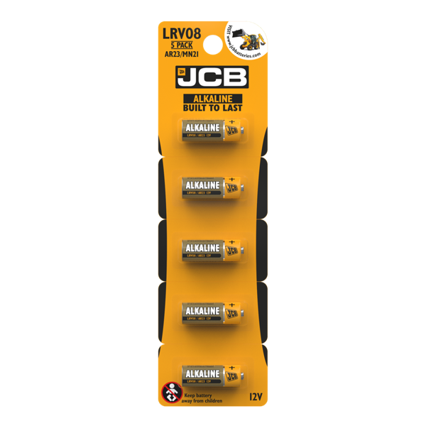 JCB LRV08 Alkaline (Pack of 5)