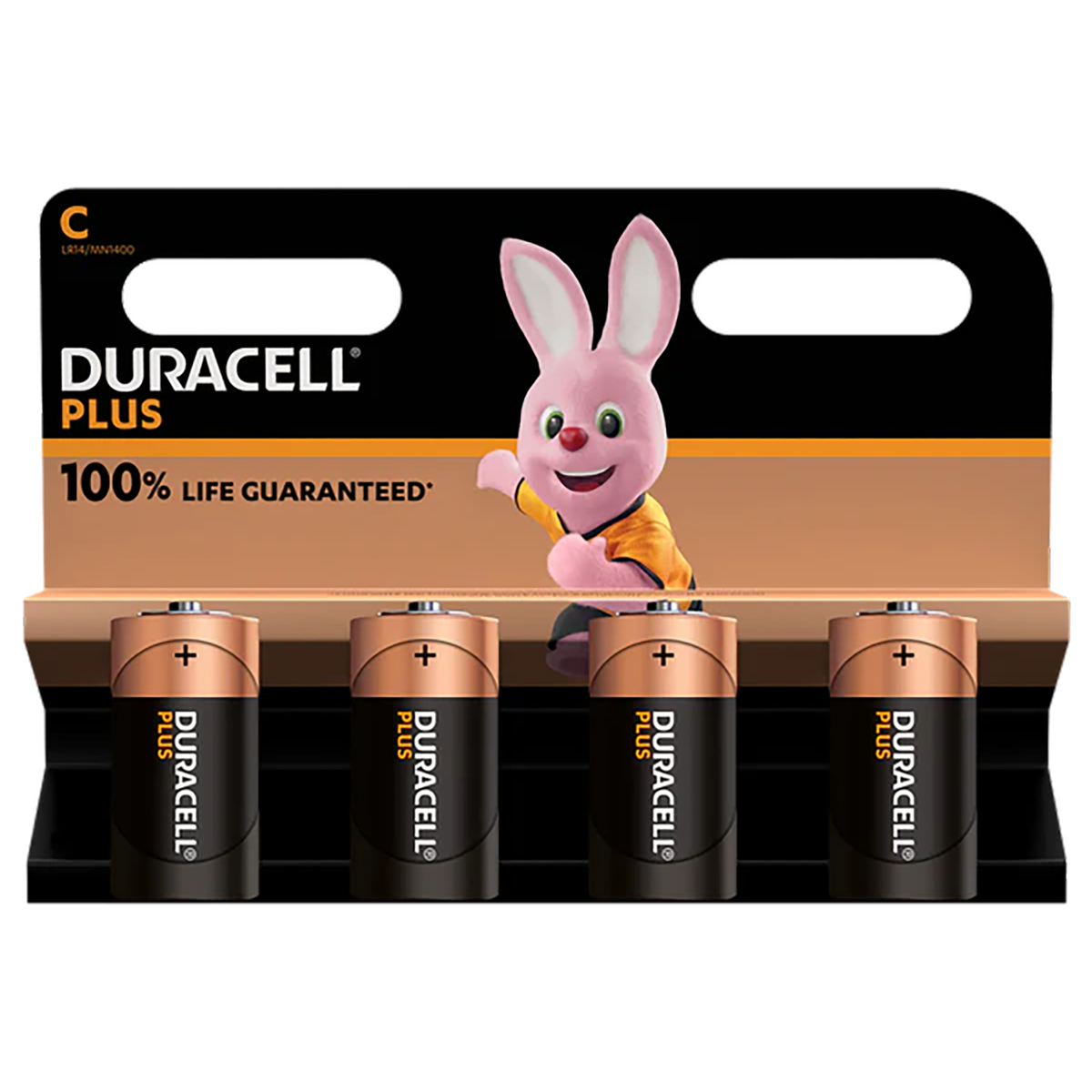 Duracell +100% Plus Power C, Pack of 4