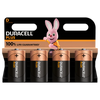 Duracell +100% Plus Power D, paquete de 4