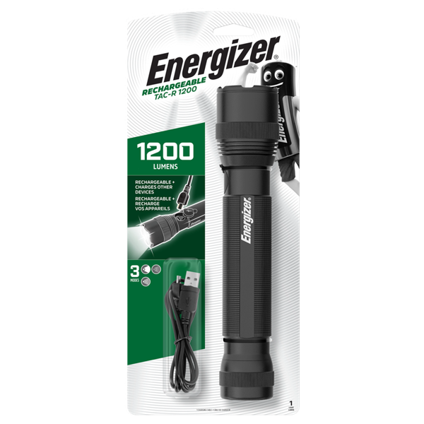 Energizer Tactical TAC1200 Lumens Rechargeable Torch