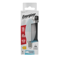 Energizer LED Candle E14 (SES) 470 Lumens 4.2W 6,500K (Daylight), Box of 1
