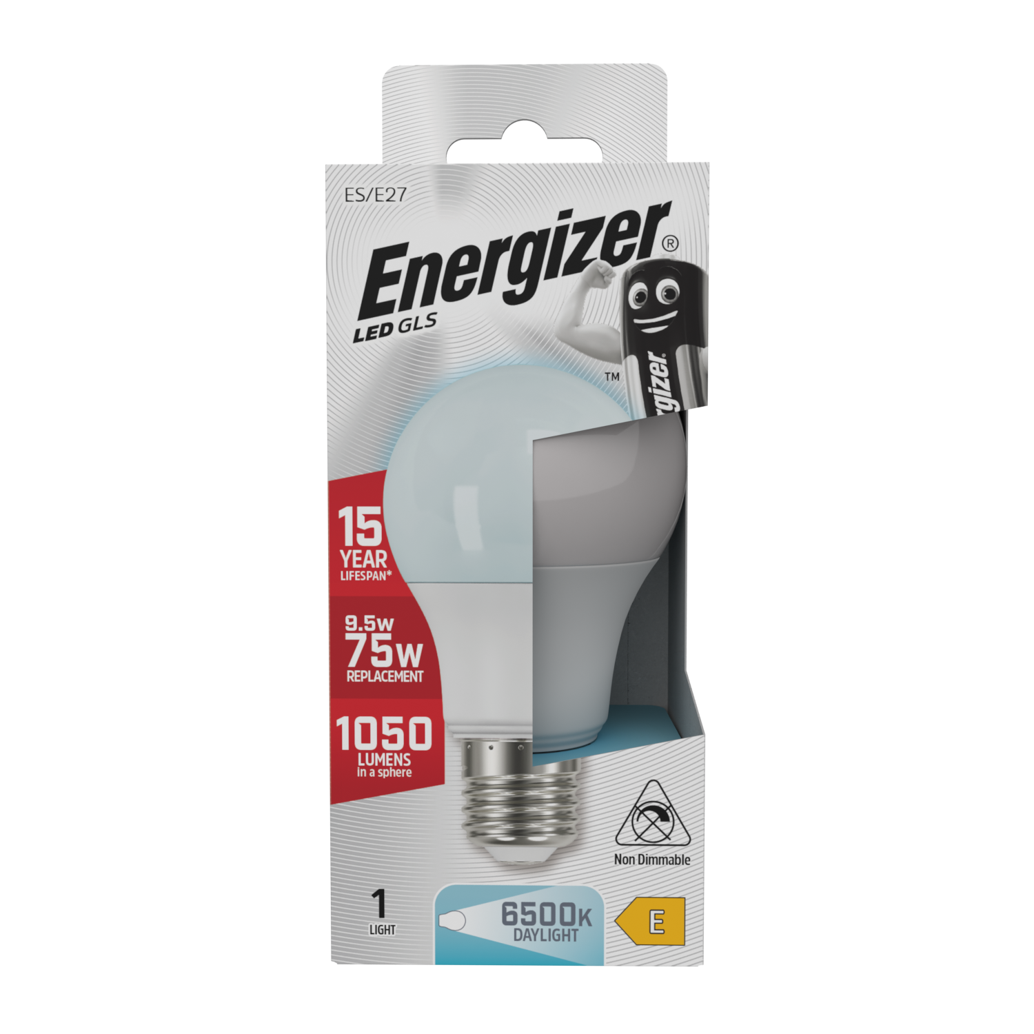Energizer LED GLS E27 (ES) 1.060lm 11W 6.500K (luz día), Caja de 1