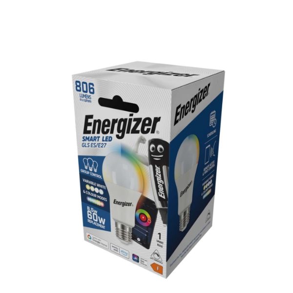 Energizer Smart E27 (ES) GLS 9,2 W RGB CCT Box UK