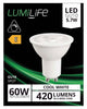 S16377 LumiLife LED GU10 420lm 5.7W 4,000K (Cool White) Dimmable, Box of 1