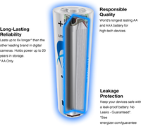 Energizer AA Ultimate Litio - Paquete de 10