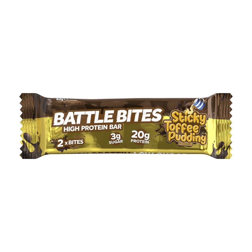 Battle Bites Sticky Toffee Pudding – Preis pro Packung mit 12 Stück