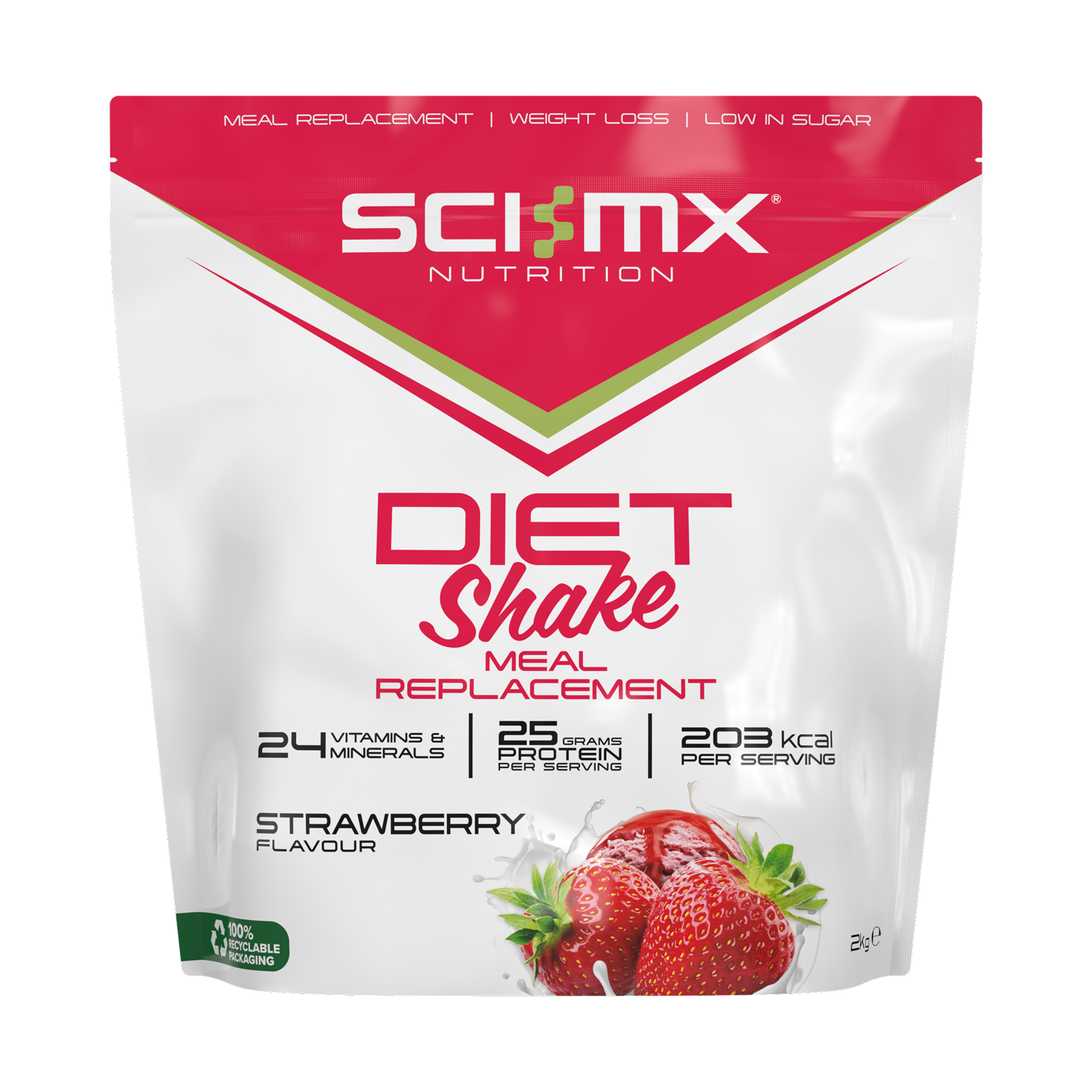 Sci-Mx Diet Mahlzeitenersatz Erdbeere 2 kg