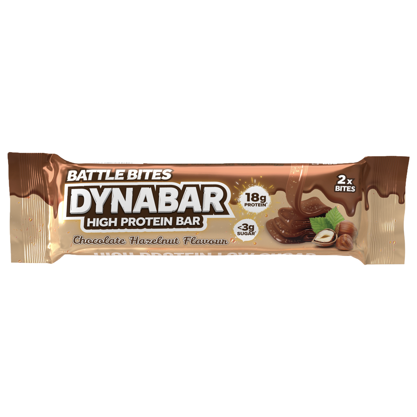 Battle Bites DynaBar Chocolate Avellana 60g - Precio por caja de 12