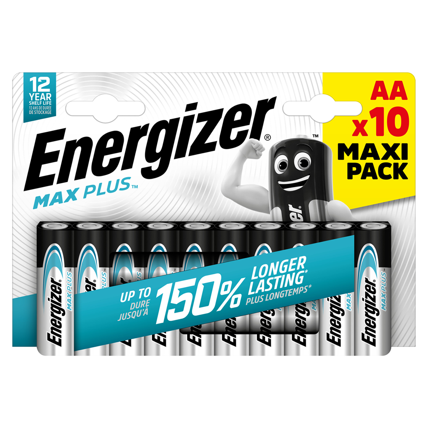 Energizer AA Maxplus Alkaline, Pack of 10