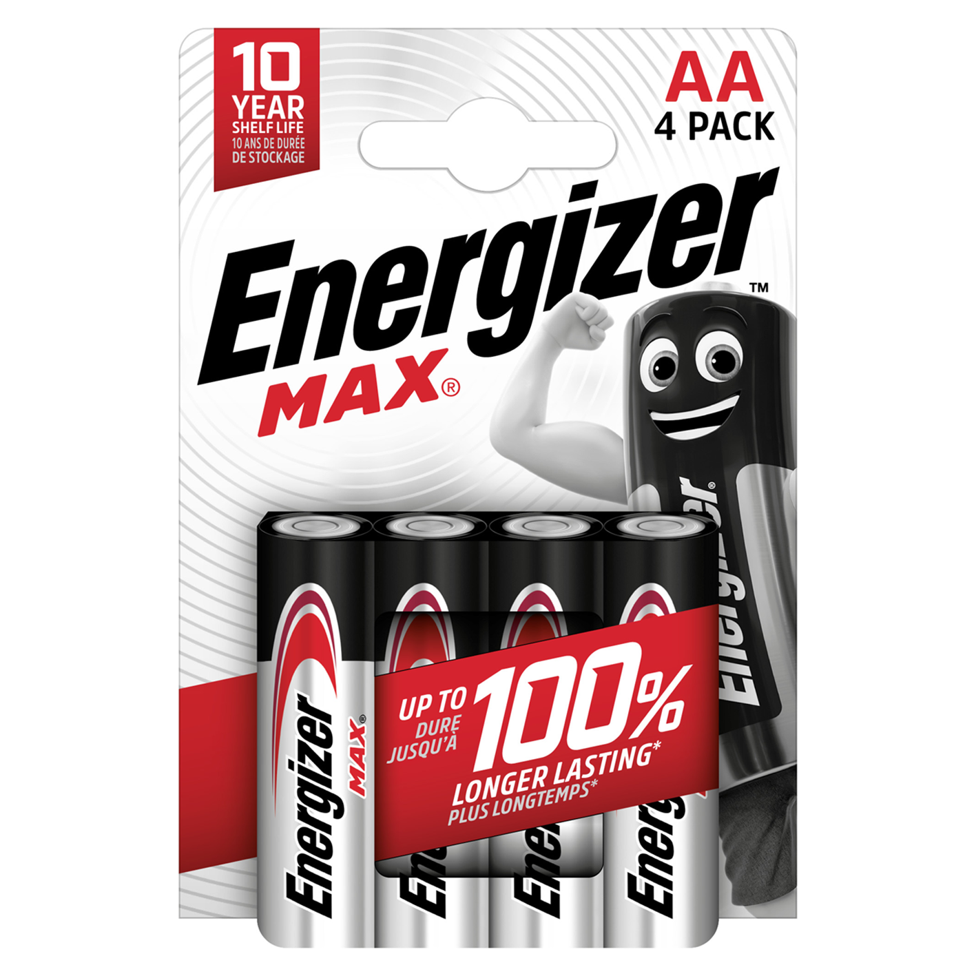 Energizer AA Max Alcalino, paquete de 4