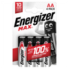 Energizer AA Max Alcalino, paquete de 4