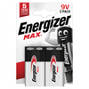 Energizer 9V Max Alkaline, 2er-Pack