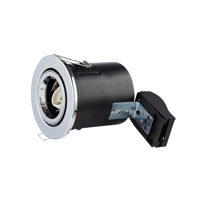 LumiLife GU10 Tilted Spotlight Fitting - IP20 - Quick Connect - Chrome