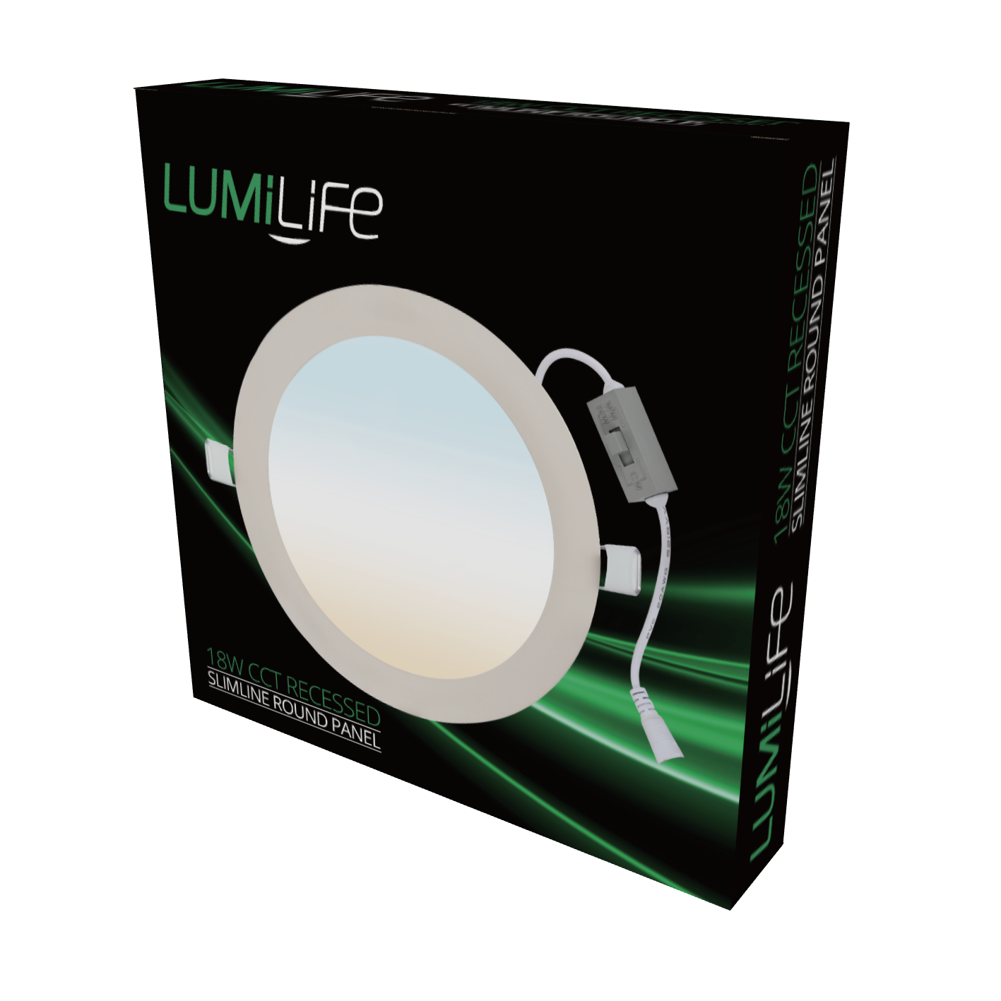 LumiLife 18W Circular CCT Recessed Panel