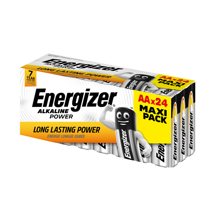 Energizer AA Alkaline Power, Pack of 24