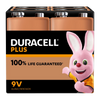 Duracell +100% Plus Power 9V, Pack of 4
